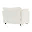 Fauteuil respirant en chenille blanc - siège simple confortable pour le salon