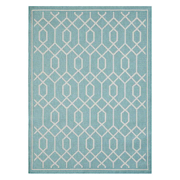 Tapis bleu sarcelle Annie-Jane Chendler