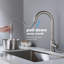 Robinet de cuisine tactile avec douchette extractible-132636558