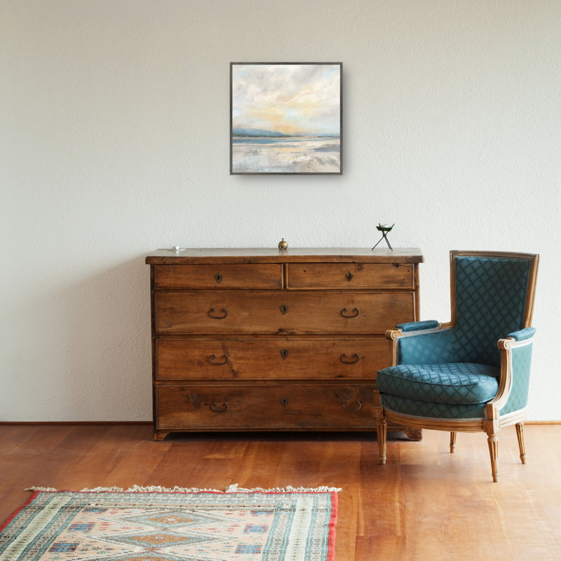 Beyond the Heavens by Studio Arts Canvas Art Print, Steel Color Framed, 42" H x 42" W x 1.5" D