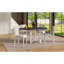 Ensemble de table de salle à manger extensible 5 pièces pour 4 personnes, table de salle à manger ronde pour 4 personnes avec chaises rembourrées, ensemble de table de cuisine de ferme avec rallonge amovible pour la salle à manger et la cuisine-2001758352-2001758355-2001758356