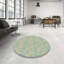 Tapis floral vert / jaune-153448322