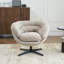 Fauteuil d'appoint pivotant rembourré-1996868920