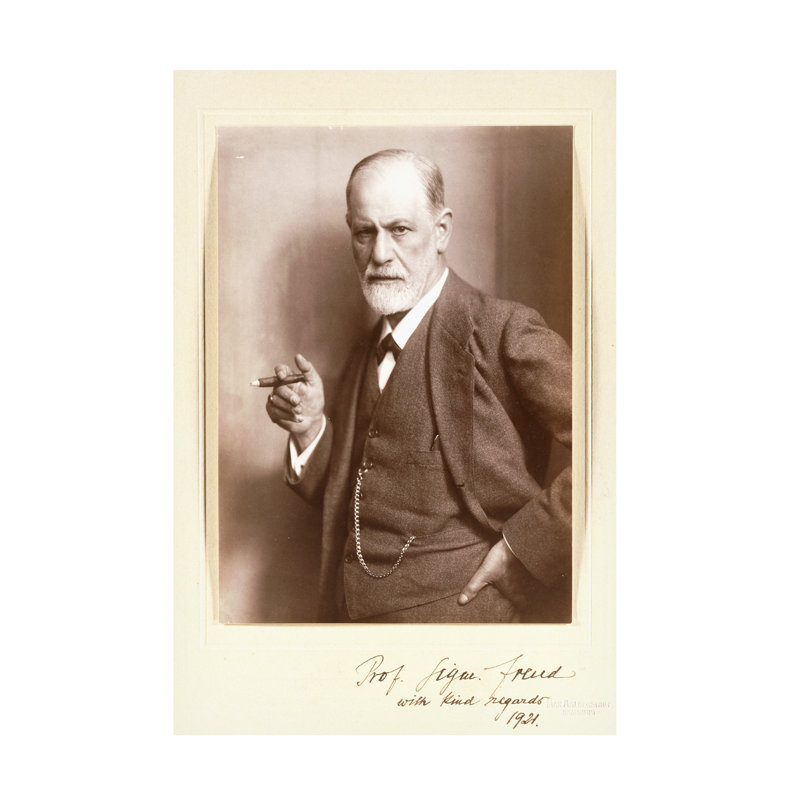 Art photographique sur toile de Max Halberstad, photographie signée de Sigmund Freud, H 47 po x l 30 po
