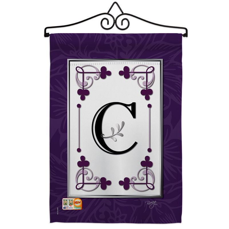 Classique classique 2 faces polyester 19 x 13 po ensemble de drapeaux, C