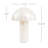 Nautical Capiz Shell Mushroom Table Lamp - Seaside Ocean Beach Dock Decor Light