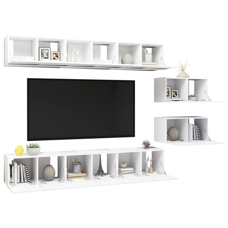 Aydyn Unfinished Floating Entertainment Centre for TVs up to 28", White