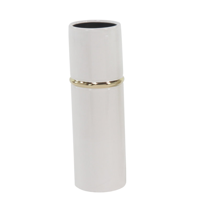 Stollings Stoneware Table Vase, White