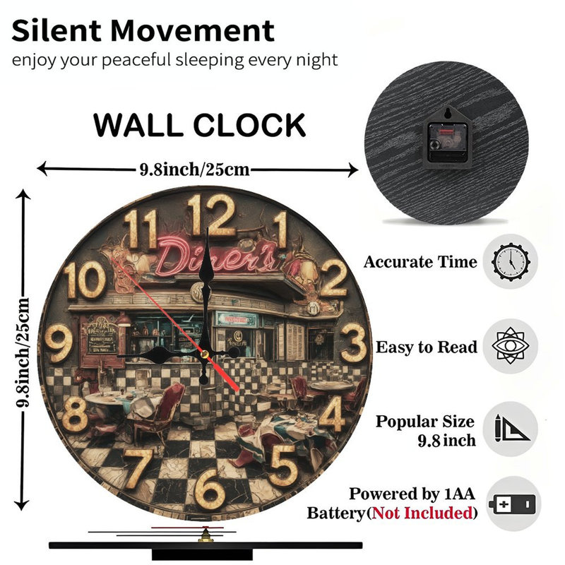 Horloge Diners
