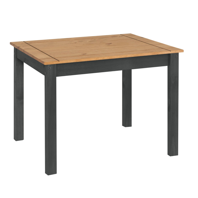 Corona White 4 -Person Solid Wood Dining Set, Grey