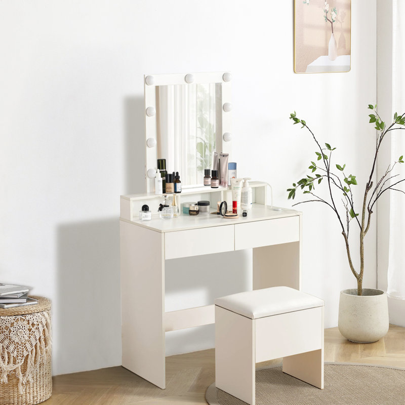 Aundreah Dressing Table with Mirror