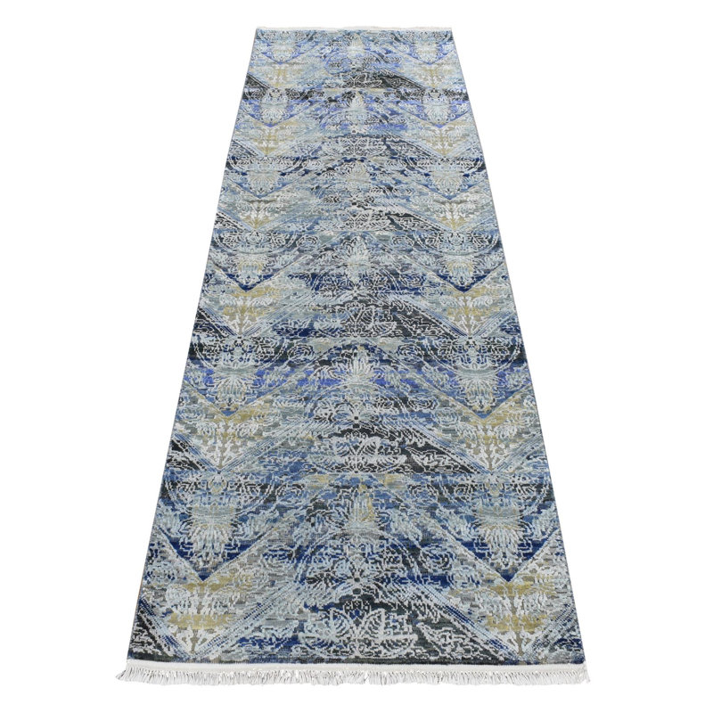 Tapis de couloir unique en laine 2 pi 7 po x 8 pi 3 po Totiyana