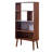 Bayamo 58" Wood and Marble-Look Storage Bookshelf