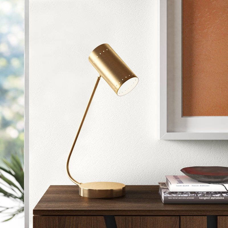 Lampe de bureau en or poli 22,5 po Darby