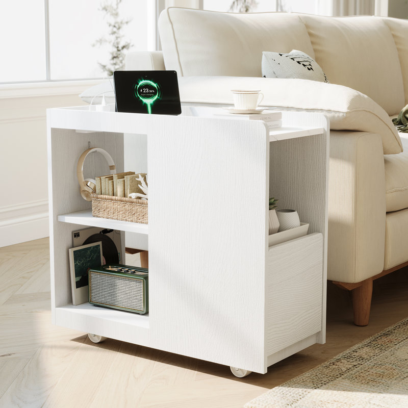  Table d'appoint mobile Mobile, Blanc