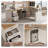 66.93'' L Shaped Executive Standing Desk With Pre-Assembled Frame & Lockable Cabinets, AC/USB
