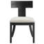 Ensemble de 2 chaises de salle à manger en tissu chiné Peregrine-104318044