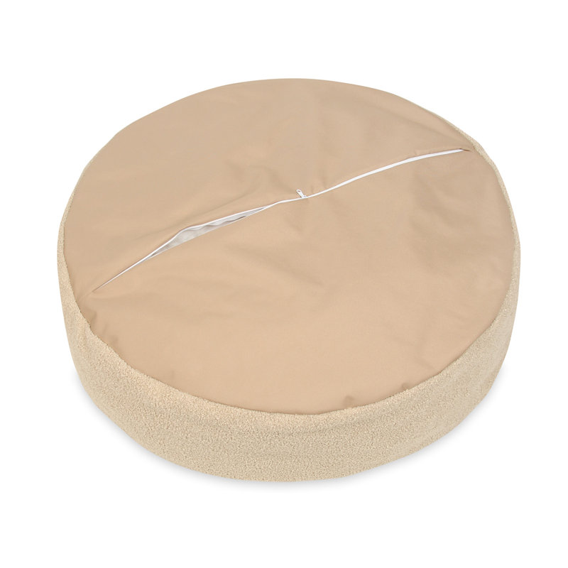 Talmadge Boucle Pet Bed, Dark Beige