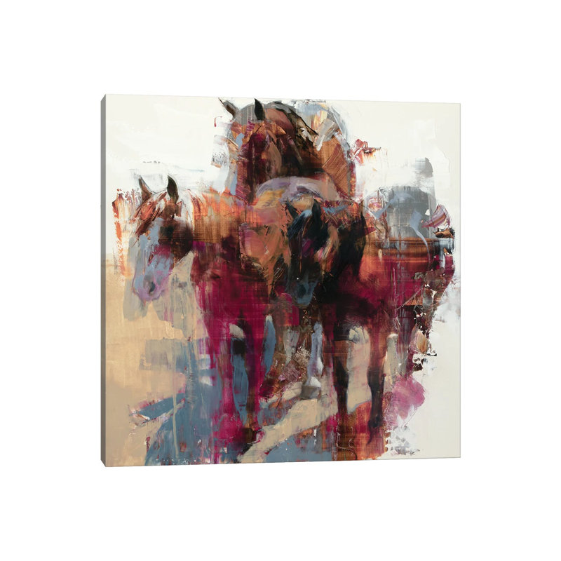 Three Stooges by Julie T. Chapman - Wrapped Canvas Painting, 30.48cm H x 30.48cm W x 1.91cm D