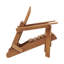 Chaise Adirondack pliable pour l'extérieur