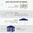 Outdoor Gazebo with Removable Zipper Netting