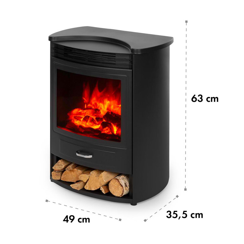 Klarstein 49cm W Black Electric Stove