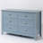 47.2" Modern 6-Drawer Dresser with Silver Shell Handles, Soft Pastel Finish, Available in Sky Blue, Morandi Pink & Mint Green-1675983923