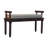 Spindle Cushioned Entryway Bench