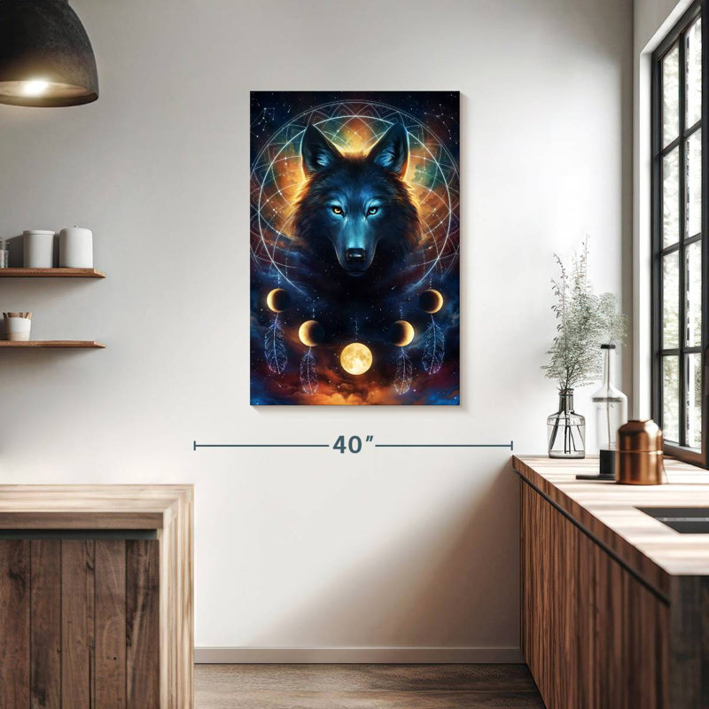 Loup attrapeur de rêves Brampt, H 39 po x l 26 po