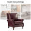 Chaise d'appoint en cuir véritable Wajeeh -1006604885