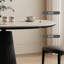 Table de salle à manger blanche et noire-439661380