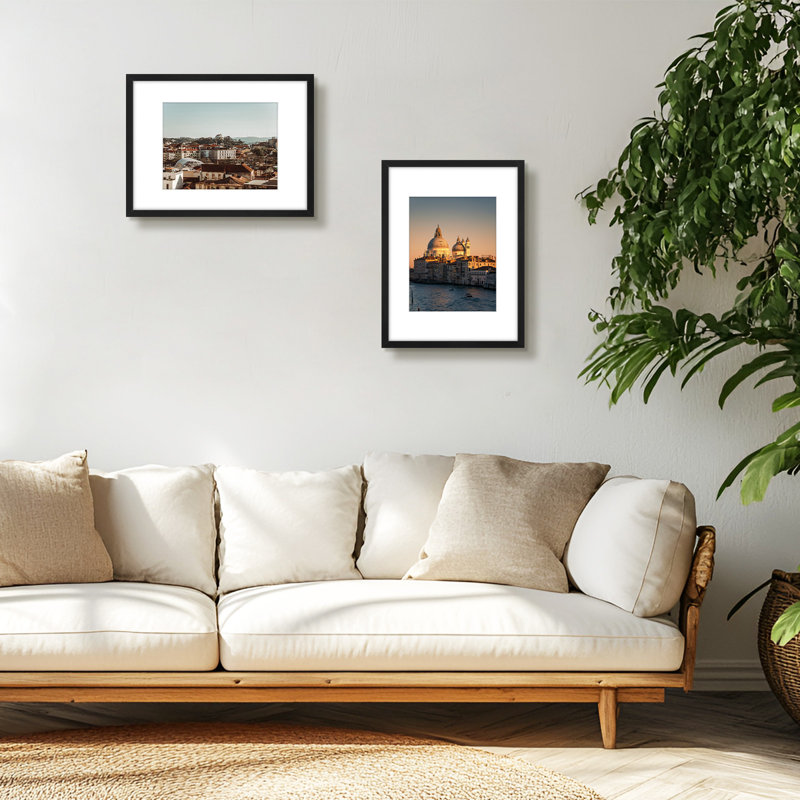 Gallery Matted Frame Set,Wall Mount Display, 16.711" H x 12.755" W x 0.708" D