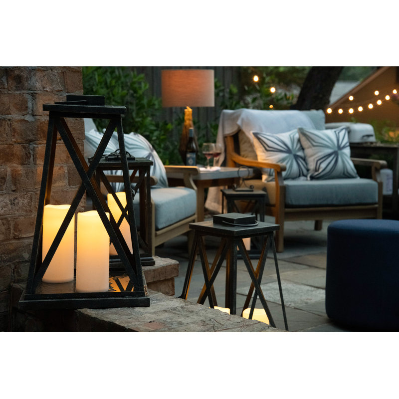 Lawrence Lantern, 17.6" H x 9" W x 9" D