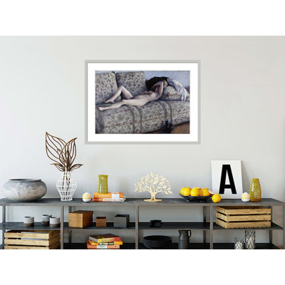 Nude on a Couch by Gustave Caillebotte -Framed Giclee Print
