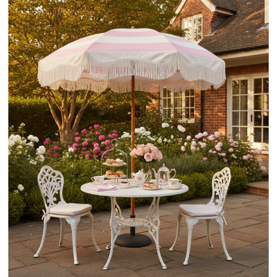 Parasol de terrasse 6,5 pi Boho Fringe