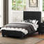 Mobilier de chambre à coucher contemporain contemporain en faux cuir avec lit plateforme simple 1pc-877747729