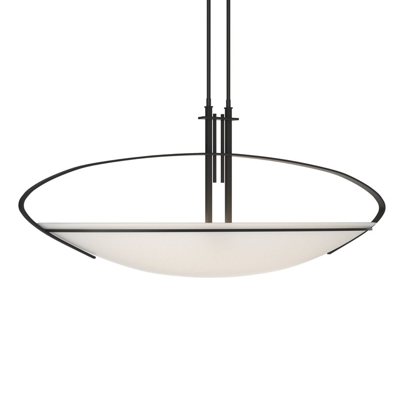 Luminaire suspendu bol 2 lumières Mackintosh, H 17,3 po x l 41 po x P 13,8 po, Noir