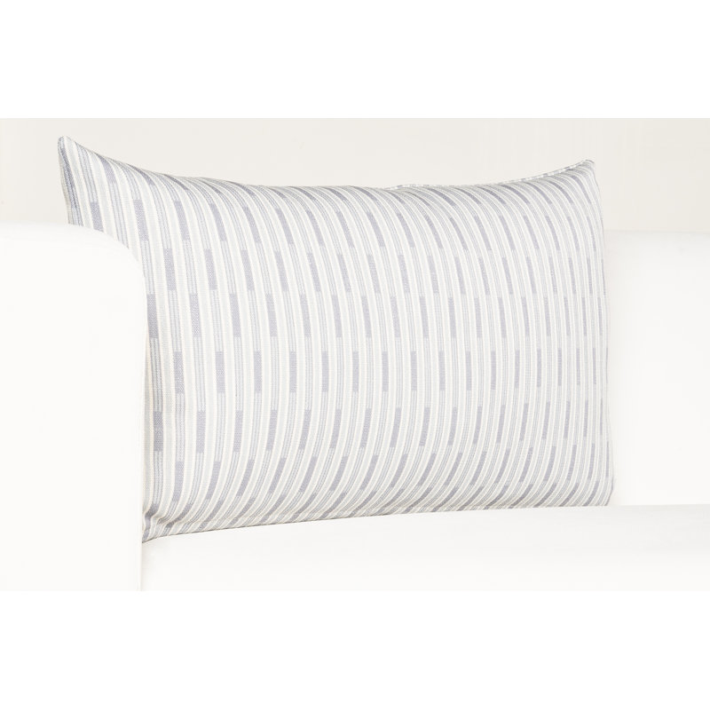 Coussin Bennett, Polyester, Bleu, Rectangle H 14 po x l 36 po