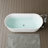 59'' Fluted Freestanding Soaking Acrylic Bathtub