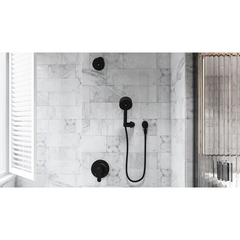 Système de douche fixe et portatif Identity HydroMersion, Noir mat