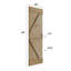 Porte de grange nouée bricolage à panneaux K Series-66189652-50342054