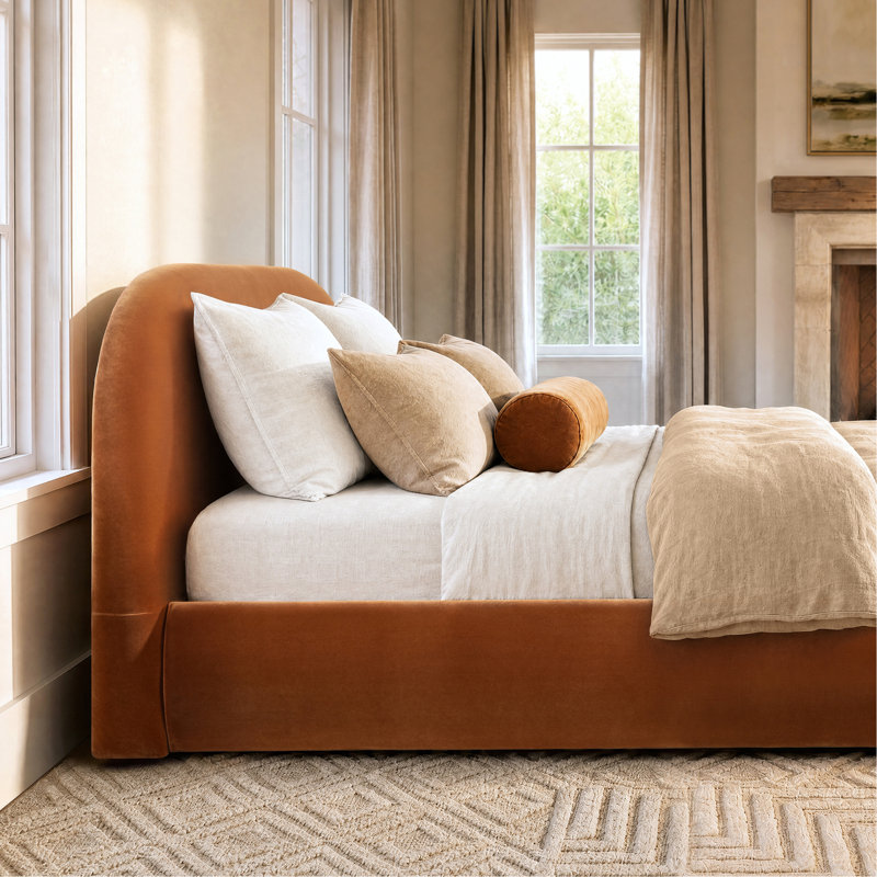 Lit plateforme tapissier Archie Puffy