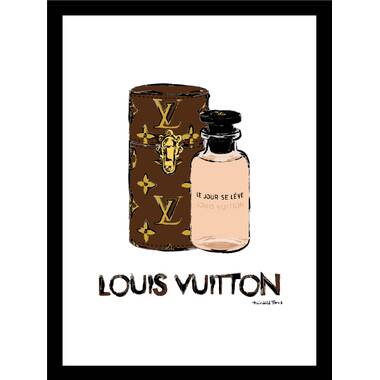 Louis Vuitton Tongue (Square) by by Jodi - Graphic Art House of Hampton Format: Wrapped Canvas, Size: 24 H x 24 W x 1.5 D