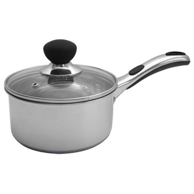 1.2L Stainless Steel Saucepan, 17cm H x 39cm W x 21cm D