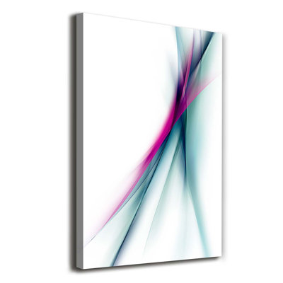 Waves Abstraction - Wrapped Canvas Print