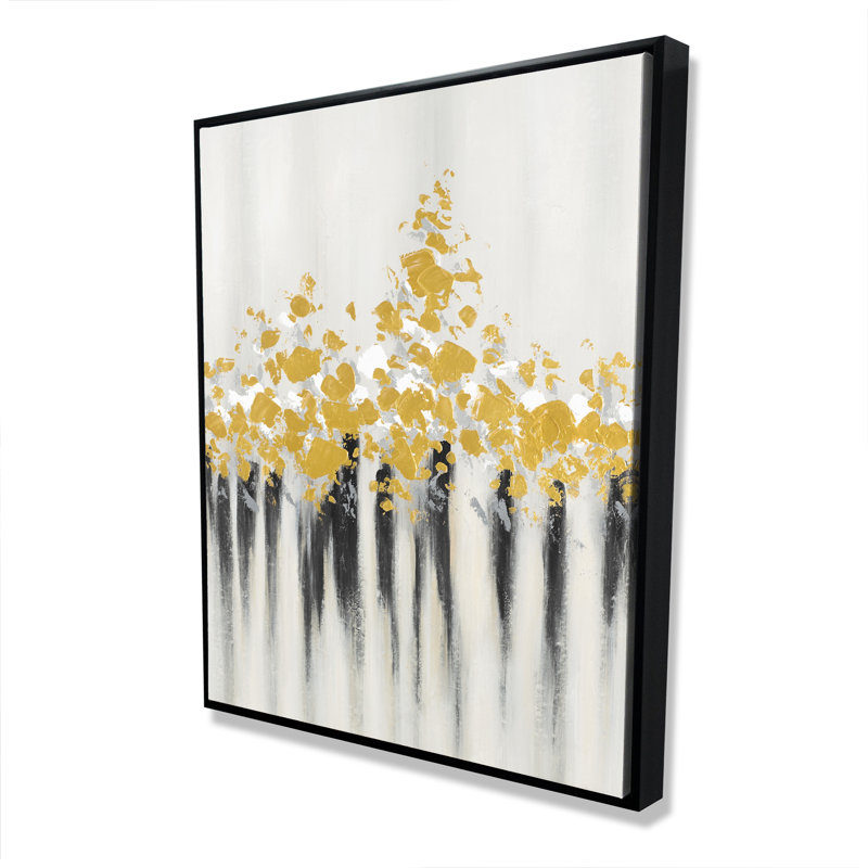 Fleurs abstraites - Toile encadrée moderne