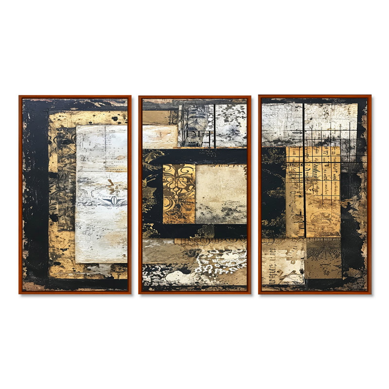 «Eernal Moments Vintage Frame Collage», ensemble de décorations murales abstraites, H 40 po x l 60 po x P 1 po