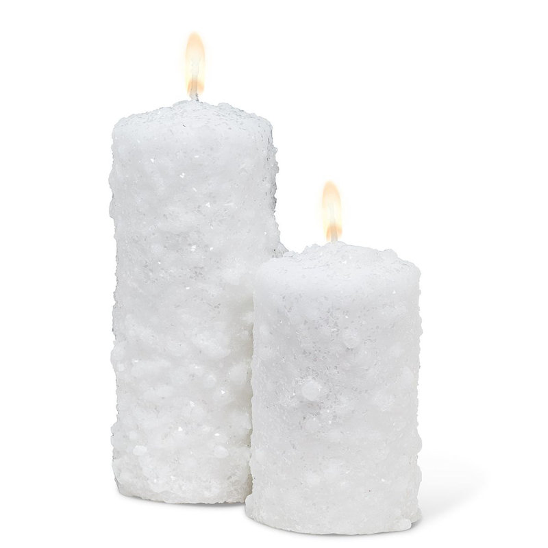 Unscented Pillar Candle, 4" H x 2.5" W x 2.5" D