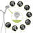 Finish 8 Shower - 4.7-inch Large Head, 59-inch Stainless Steel Hose Versatile Options Head 4.7" With Spray, Rain And Jet Modes, 59" Refreshing Showering-117993670