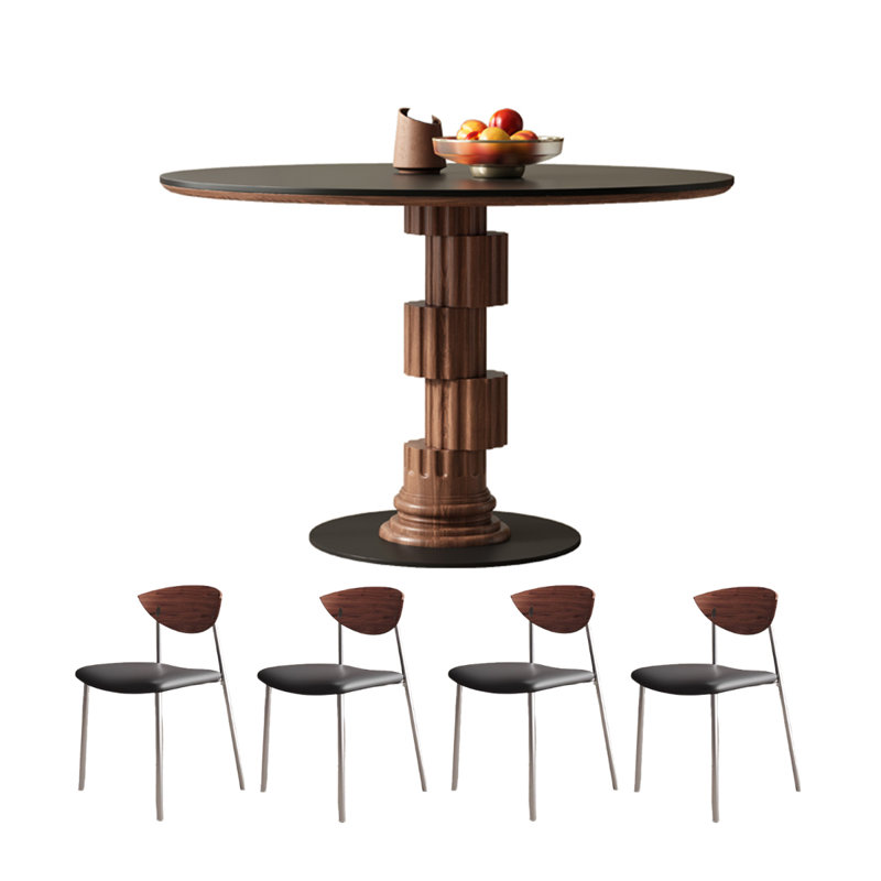 Léger, H 29,5 po x L 39,4 po x l 39,4 po, Black/Brown